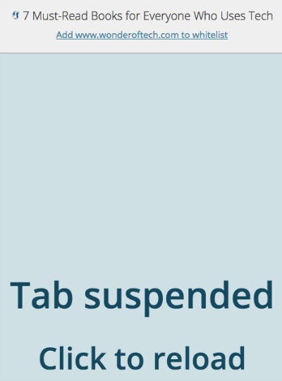 tab suspender alternative