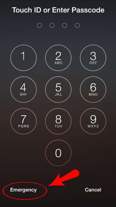 apple number pad delete button