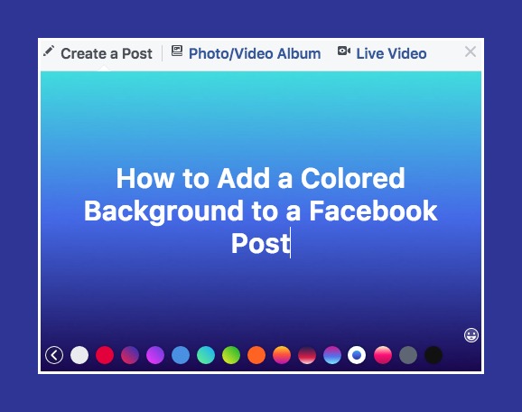 facebook background color